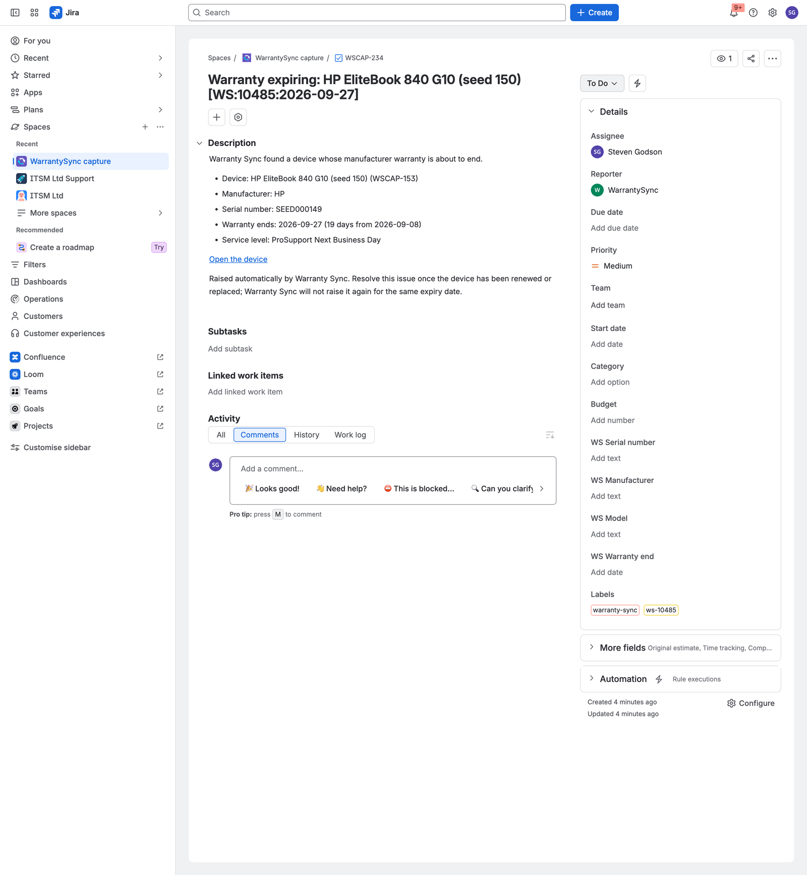 A per-device expiry issue